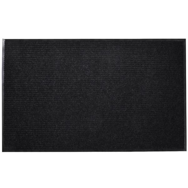 ARDEBO.de - Schwarze PVC Türmatte 90 x 60 cm