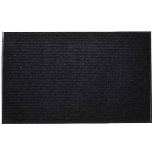 ARDEBO.de - Schwarze PVC Türmatte 90 x 120 cm