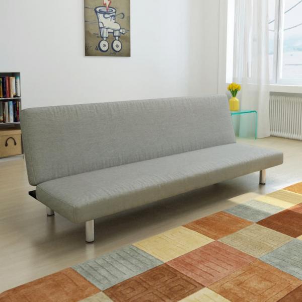 ARDEBO.de - Schlafsofa Grau Polyester