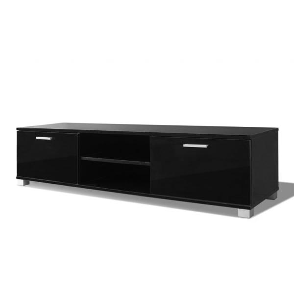 TV-Schrank Hochglanz-Schwarz 140x40,5x35 cm