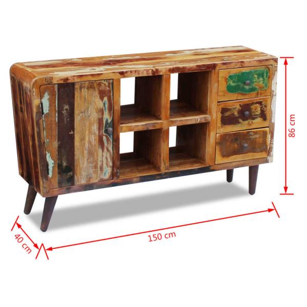 Sideboard Altholz Massiv 150x40x86 cm