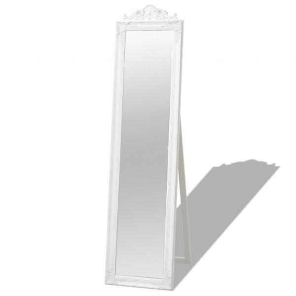 ARDEBO.de - Standspiegel im Barock-Stil 160x40 cm Weiß