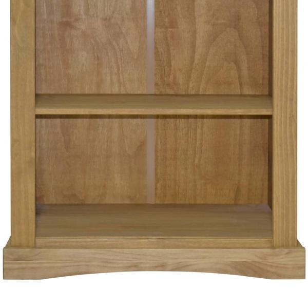 Bücherschrank 4 Fächer Mexiko-Stil Kiefernholz 81x29x150 cm