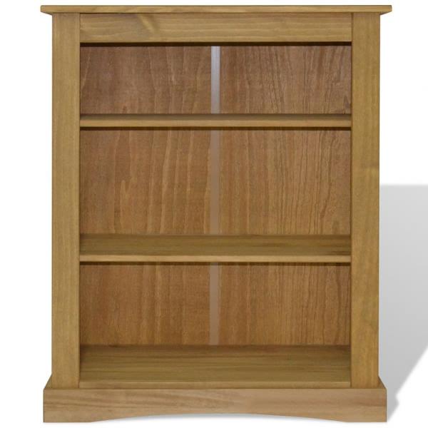 Bücherschrank 3 Fächer Mexiko-Stil Kiefernholz 81x29x100 cm