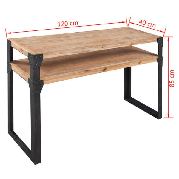 Konsolentisch Akazienholz Massiv 120x40x85 cm