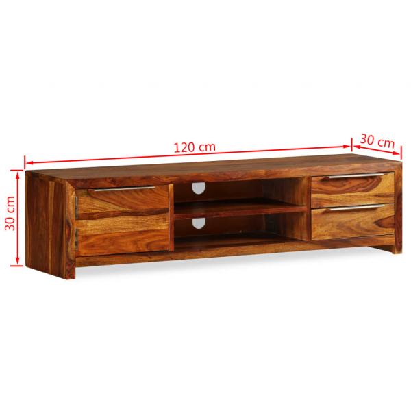 TV-Schrank Massivholz Palisander 120x30x30 cm