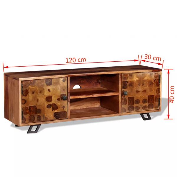 TV-Schrank Massivholz Palisander 120x30x40 cm