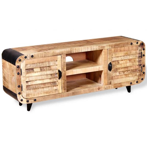 TV-Schrank Raues Mangoholz 120x30x50 cm