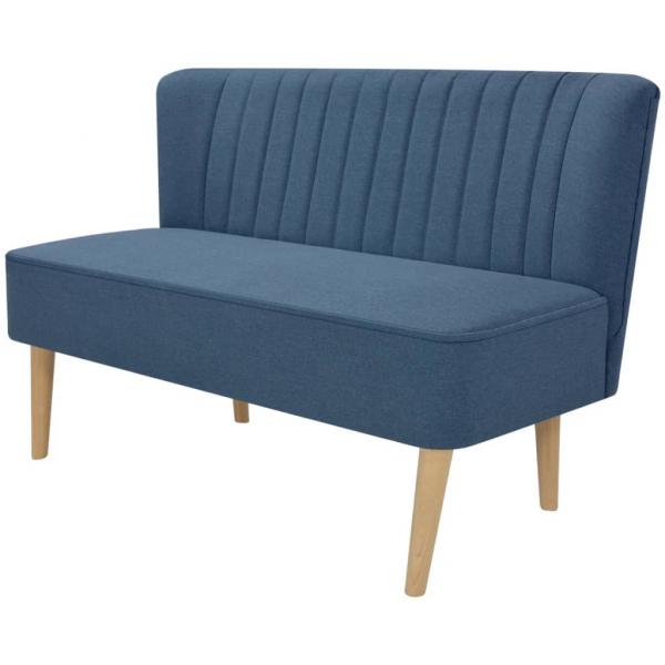 ARDEBO.de - Sofa Stoff 117x55,5x77 cm Blau 