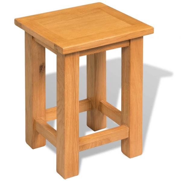 ARDEBO.de - Beistelltisch 27x24x37 cm Massivholz Eiche