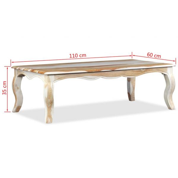 Couchtisch Massivholz 110 x 60 x 35 cm