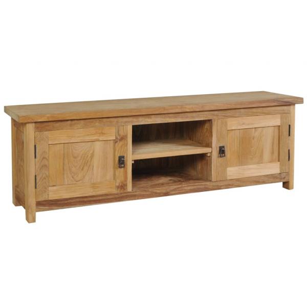 ARDEBO.de - TV-Schrank Massivholz Teak 120x30x40 cm