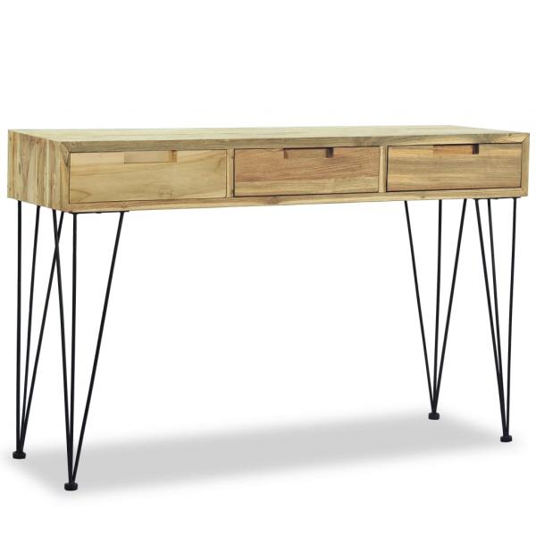 ARDEBO.de - Konsolentisch 120 x 35 x 76 cm Teak Massiv