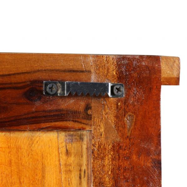 Wandgarderobe 2 Stk. Altholz Massiv 38x100 cm