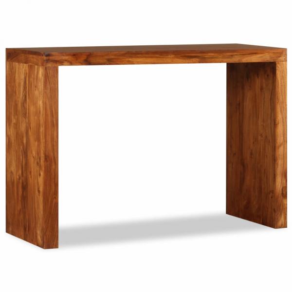 ARDEBO.de - Konsolentisch Massivholz mit Honigfarbener Politur 110x40x76 cm