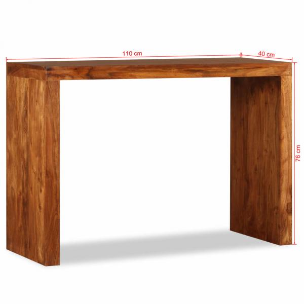 Konsolentisch Massivholz mit Honigfarbener Politur 110x40x76 cm