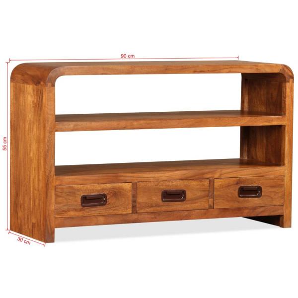 TV-Schrank Massivholz Akazie 90x30x55 cm