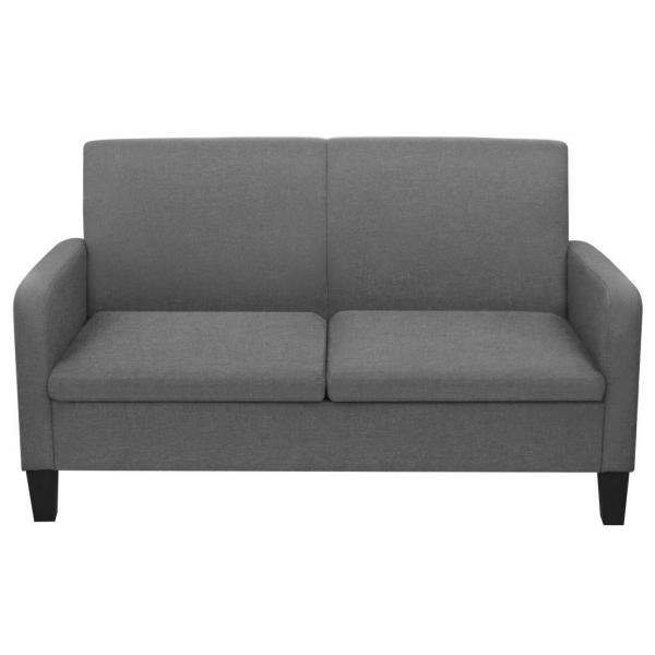 2-Sitzersofa 135 x 65 x76 cm Dunkelgrau