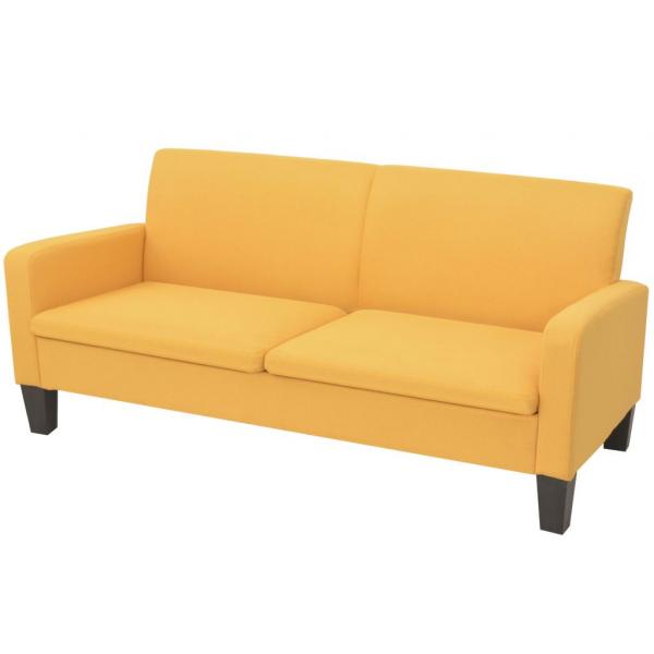 ARDEBO.de - 3-Sitzersofa 180 x 65 x76 cm Gelb