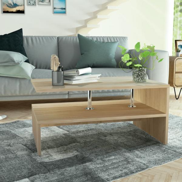 Couchtisch Holzwerkstoff 90x59x42 cm Eiche