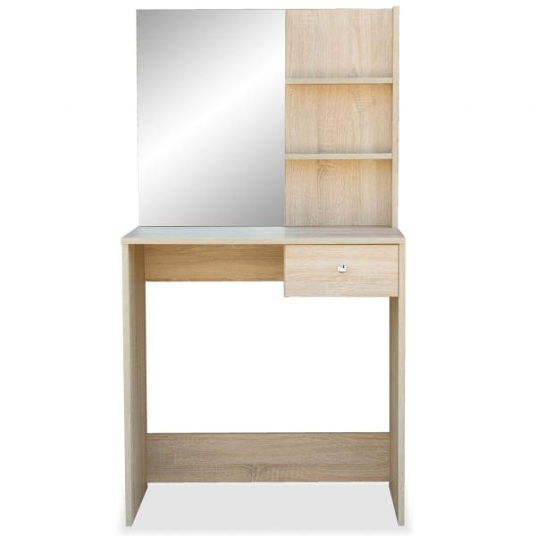 Schminktisch Holzwerkstoff 75x40x141 cm Eiche