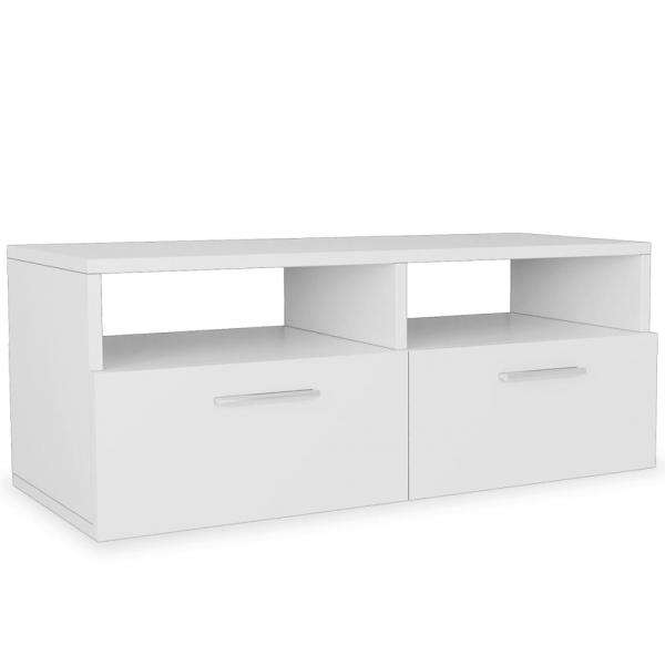 TV-Schrank Holzwerkstoff 95x35x36 cm Weiß