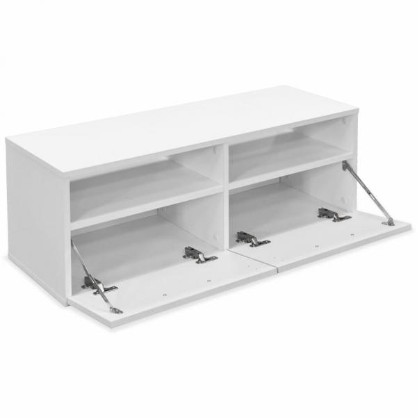 TV-Schrank Holzwerkstoff 95x35x36 cm Weiß