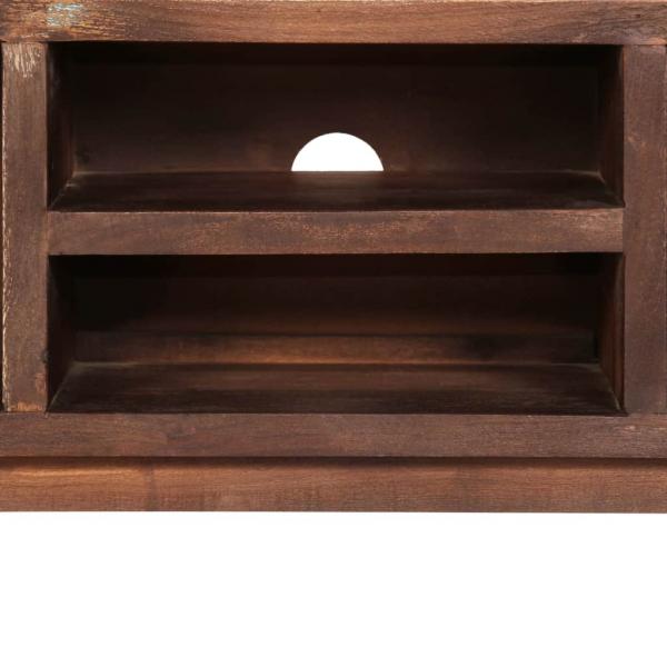 TV-Schrank Massivholz Akazie Vintage 118x30x40 cm