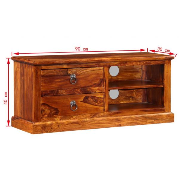 TV-Schrank Massivholz Palisander 90x30x40 cm