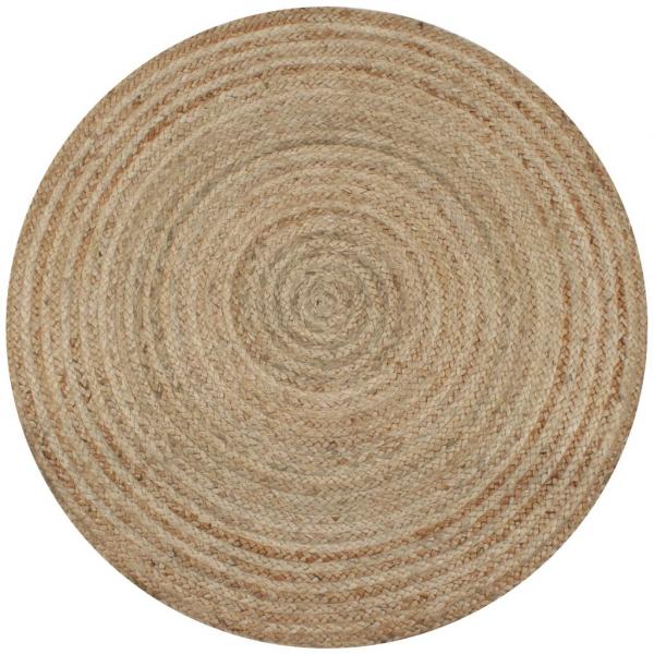 ARDEBO.de - Teppich Jute Geflochten 90 cm Rund