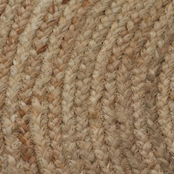 Teppich Jute Geflochten 90 cm Rund