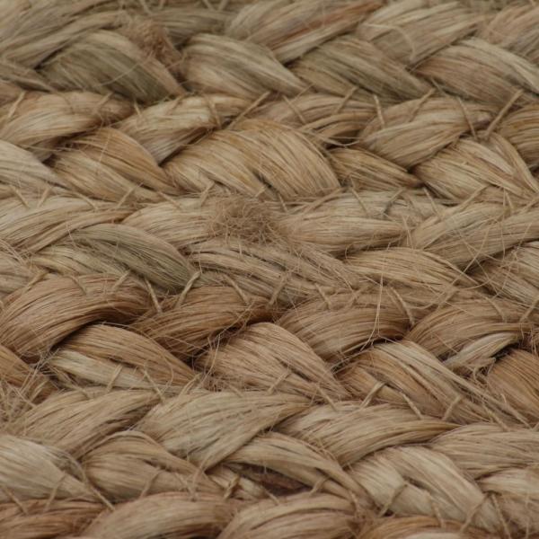 Teppich Jute Geflochten 90 cm Rund