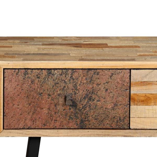 Konsolentisch Recyceltes Teak Massiv 120 x 30 x 76 cm