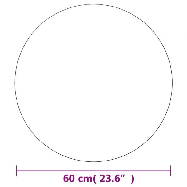 Wandspiegel 60 cm Rund Glas 