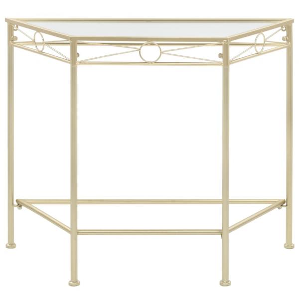 Beistelltisch Vintage-Stil Metall 87x34x73 cm Gold 