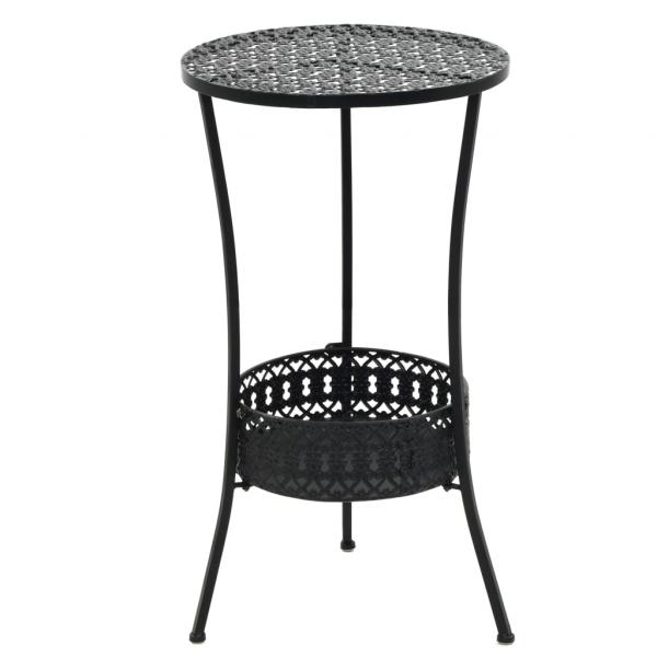 ARDEBO.de - Bistrotisch Schwarz 40x70cm Metall