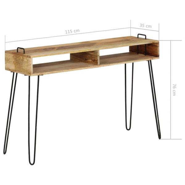 Konsolentisch Mangoholz Massiv 115 x 35 x 76 cm