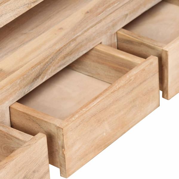 TV-Schrank Massivholz Akazie 90x30x55 cm Hellbraun