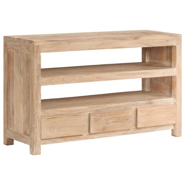 TV-Schrank Massivholz Akazie 90x30x55 cm Hellbraun