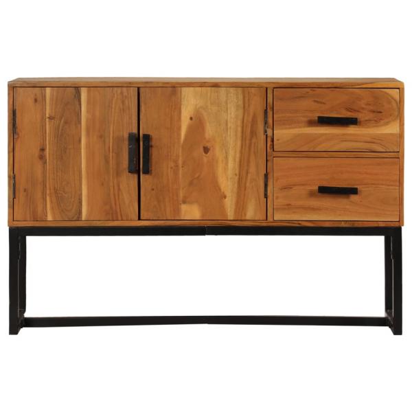 Sideboard Braun 110x30x70 cm Massivholz Akazie