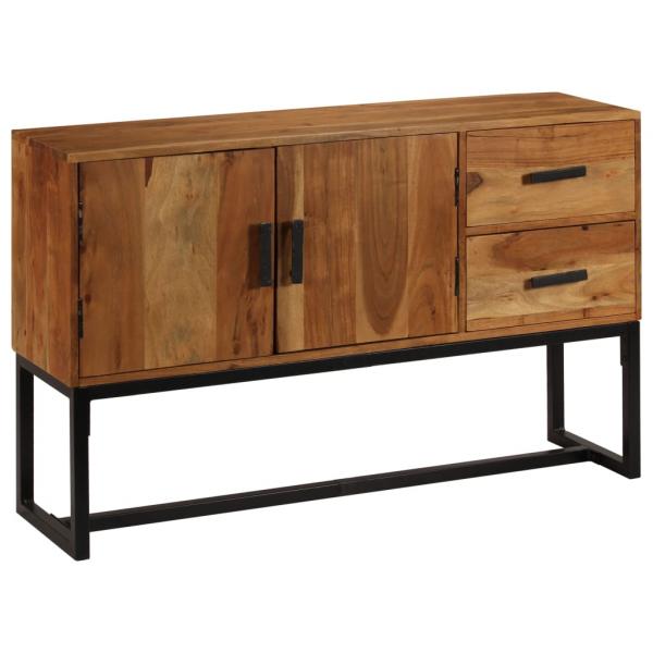 Sideboard Braun 110x30x70 cm Massivholz Akazie