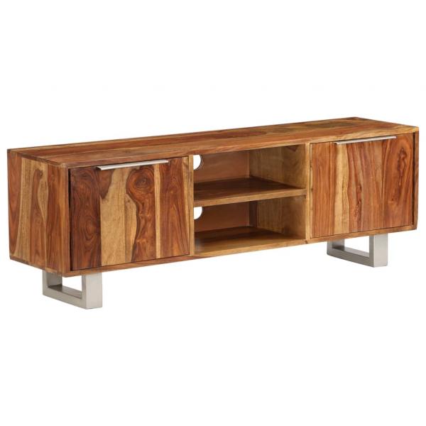 TV-Schrank Massivholz Palisander Honigbraun 118x30x40 cm