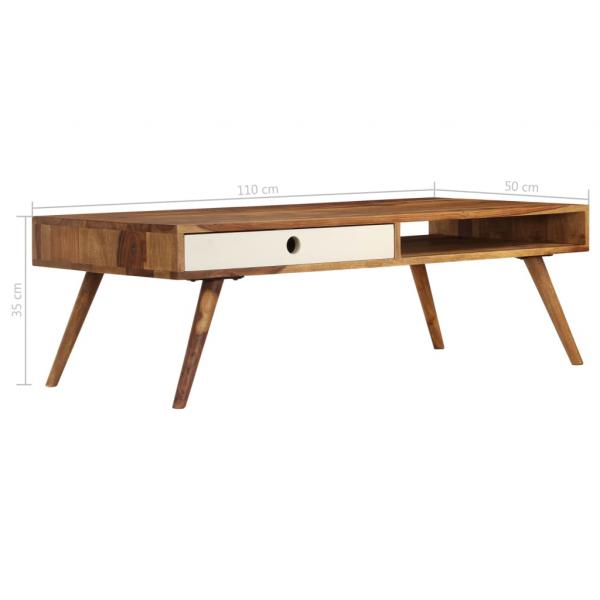 Couchtisch 110x50x35 cm Massivholz Palisander