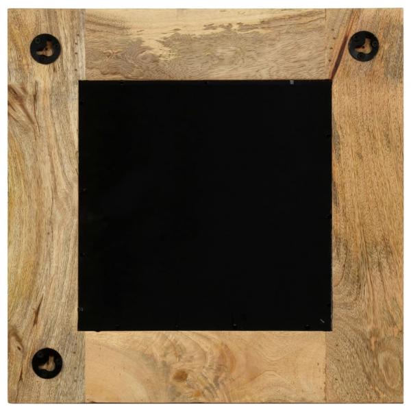 Spiegel Mangoholz Massiv 50 x 50 cm