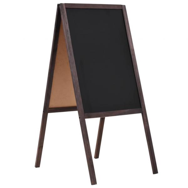 ARDEBO.de - Tafel Kundenstopper Doppelseitig Zedernholz Freistehend 40×60cm