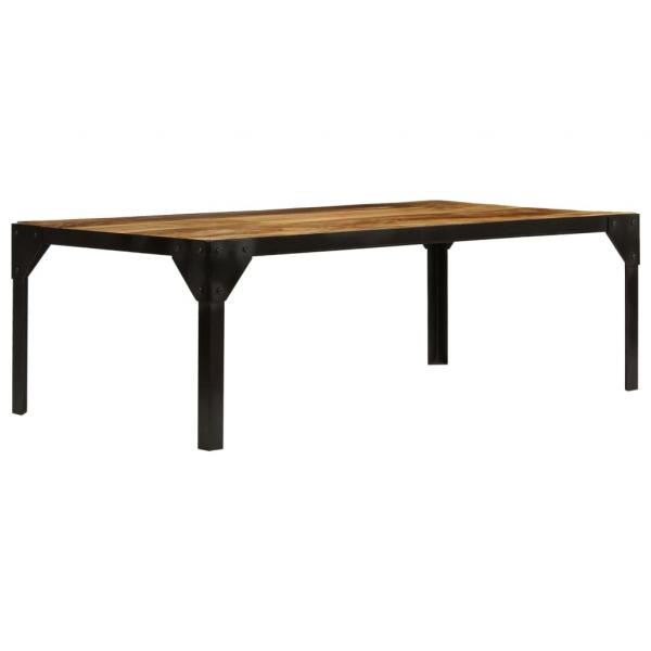 ARDEBO.de - Couchtisch Raues Mango-Massivholz und Stahl 110 cm