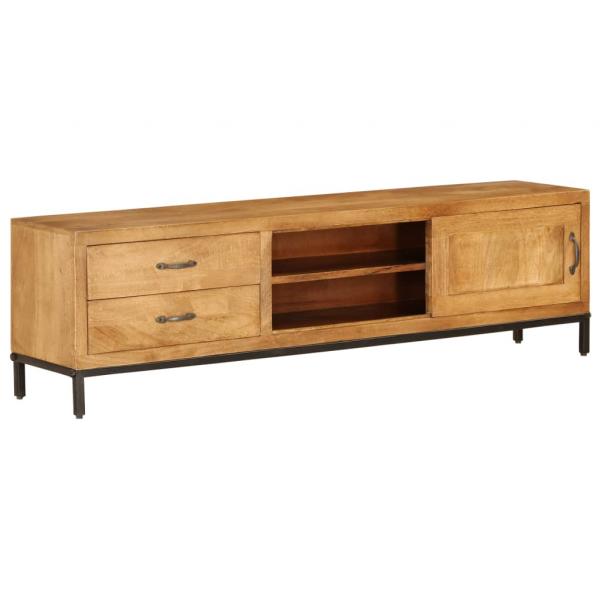 ARDEBO.de -  TV-Schrank Mangoholz Massiv 140 x 30 x 40 cm 