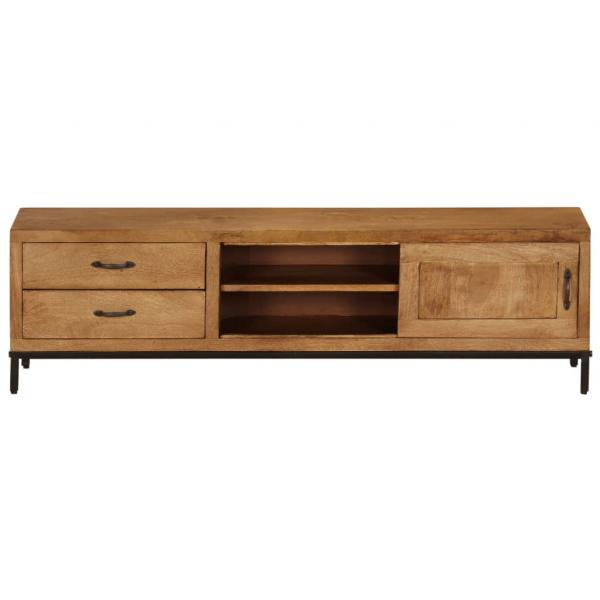  TV-Schrank Mangoholz Massiv 140 x 30 x 40 cm 