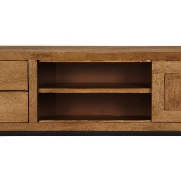  TV-Schrank Mangoholz Massiv 140 x 30 x 40 cm 