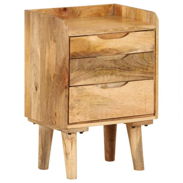 ARDEBO.de - Nachttisch Mangoholz Massiv 40 x 30 x 59,5 cm 